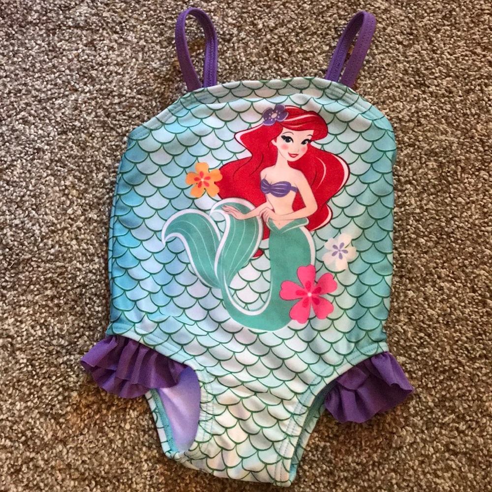 Disney Little Mermaid 6-9 month 1-piece swim suit